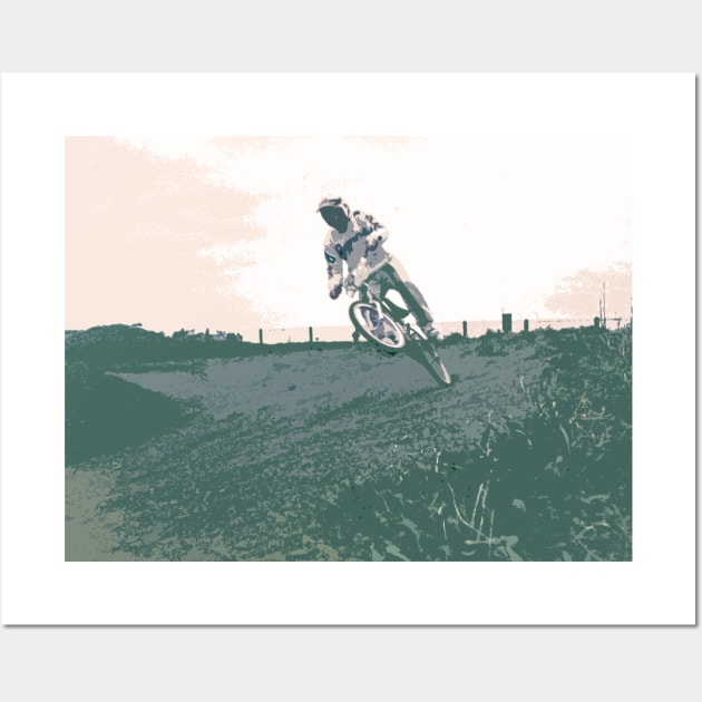 bmx bicycle motocross Wall Art by rickylabellevie